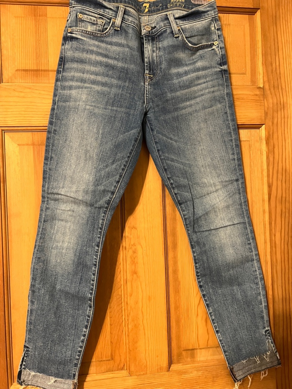 7 For All Mankind Women’s Light Blue Skinny Jeans